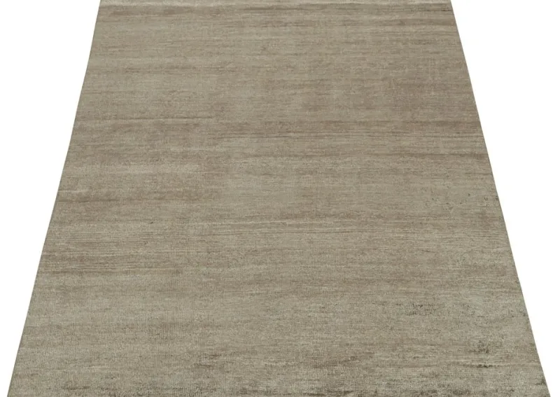 Pamono Rug with Hand-Knotted Silk Stripe from R&K Principal Jahanshah Nazmiyal> Carpets & Textiles|Carpets & Textiles
