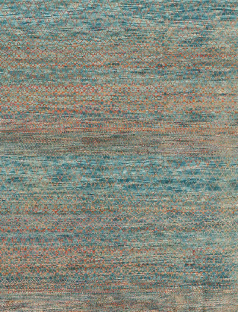 Pamono Rug with Polychromatic Stripes and Geometric Patterns from R&K Principal Jahanshah Nazmiyal> Carpets & Textiles|Carpets & Textiles