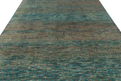 Pamono Rug with Polychromatic Stripes and Geometric Patterns from R&K Principal Jahanshah Nazmiyal><noscript><img width=