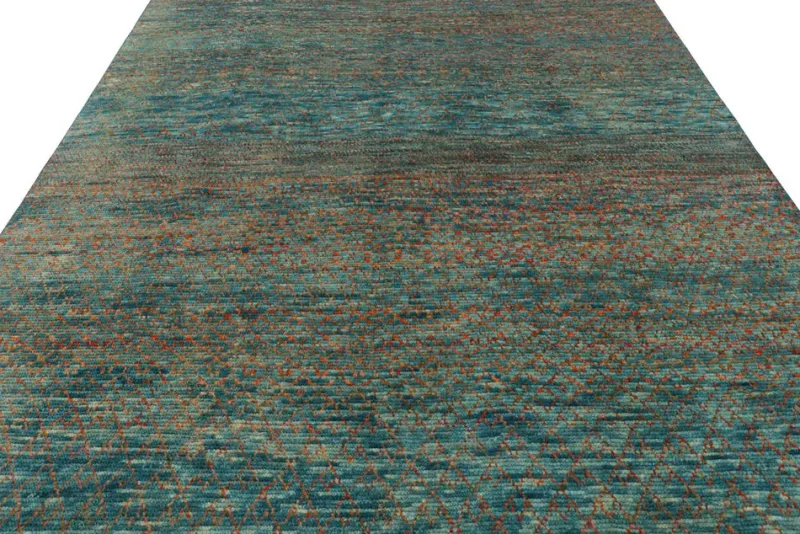 Pamono Rug with Polychromatic Stripes and Geometric Patterns from R&K Principal Jahanshah Nazmiyal> Carpets & Textiles|Carpets & Textiles