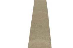 Online Pamono Runner in Beige with Green Dot Pattern from R&K Principal Jahanshah Nazmiyal