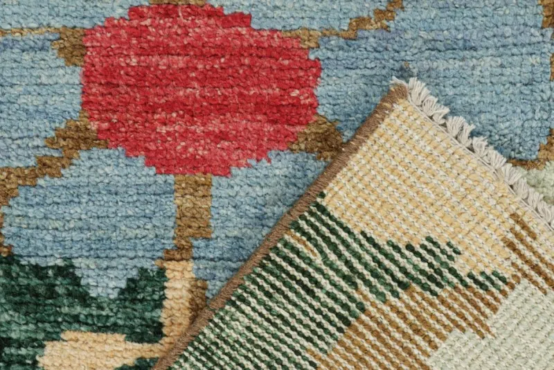 Pamono Runner with Floral Patterns from R&K Principal Jahanshah Nazmiyal> Carpets & Textiles|Carpets & Textiles