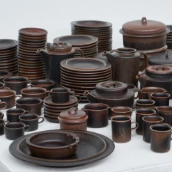 Pamono Ruska Tableware by Ulla Procopé for Arabia, 1970s, Set of 172><noscript><img width=