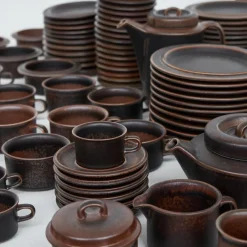 Pamono Ruska Tableware by Ulla Procopé for Arabia, 1970s, Set of 172><noscript><img width=