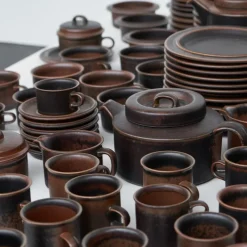 Pamono Ruska Tableware by Ulla Procopé for Arabia, 1970s, Set of 172><noscript><img width=