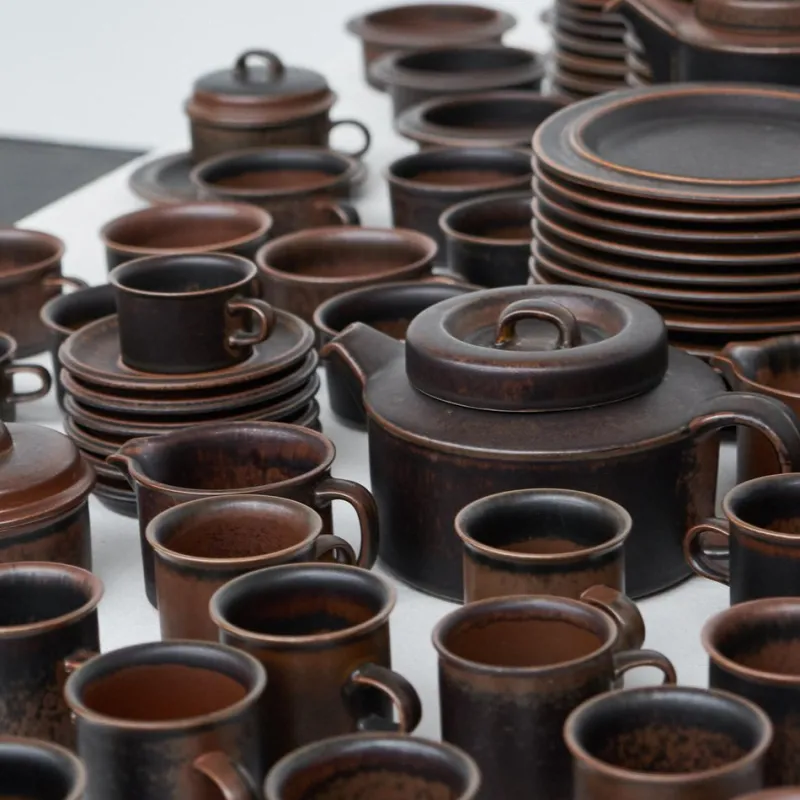 Pamono Ruska Tableware by Ulla Procopé for Arabia, 1970s, Set of 172> Dinnerware Accessories