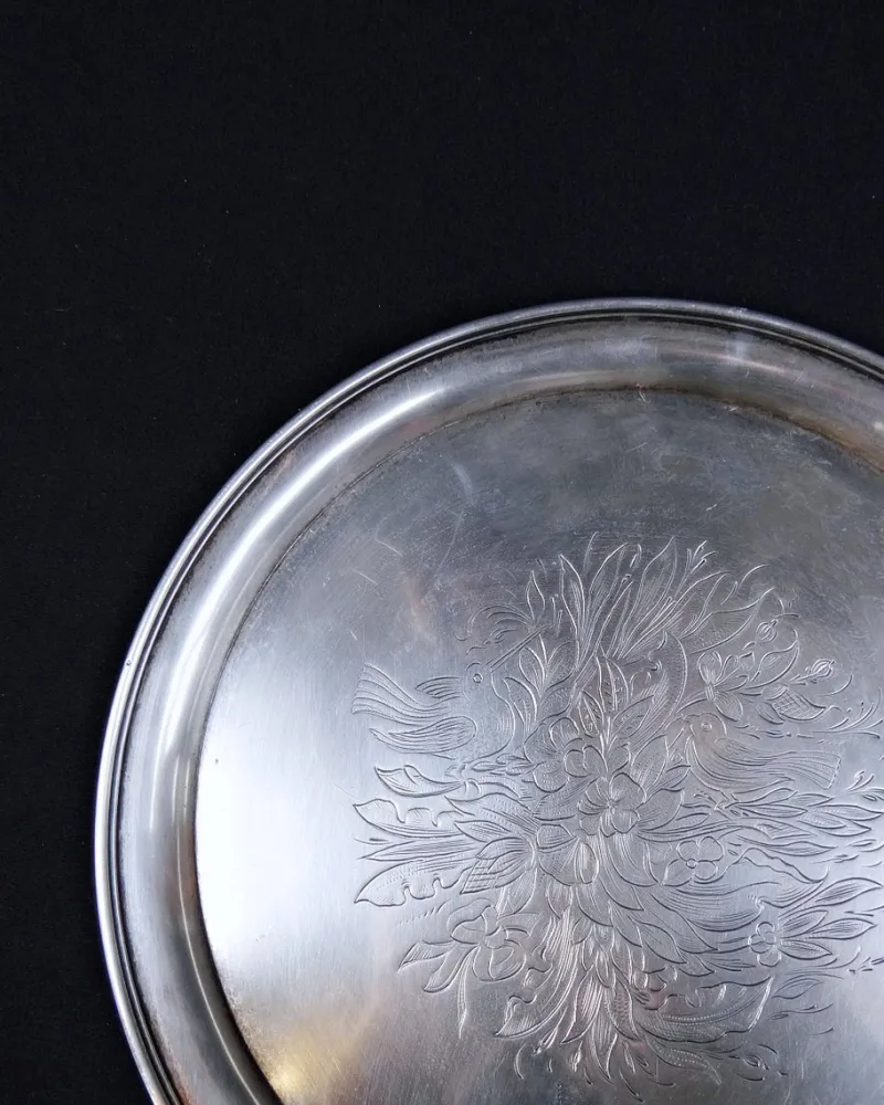 Pamono Russian Silver Tray by Sazikov, 1868