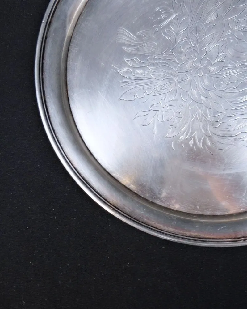 Pamono Russian Silver Tray by Sazikov, 1868
