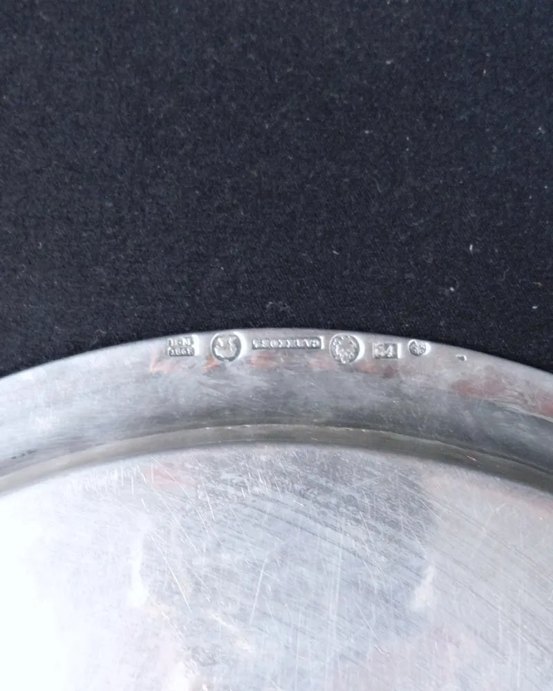 Pamono Russian Silver Tray by Sazikov, 1868
