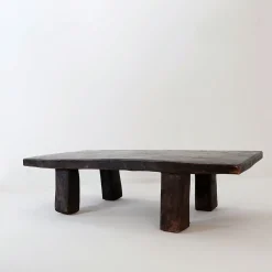 Pamono Rustic and Brutalist Coffee Table, 1980s><noscript><img width=
