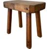 Hot Pamono Rustic Farmhouse Chopping Block Table, 1956