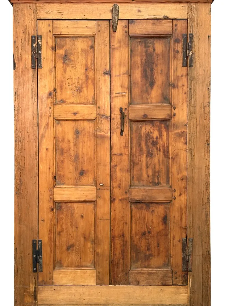 Online Pamono Rustic Fir Wardrobe, 1800