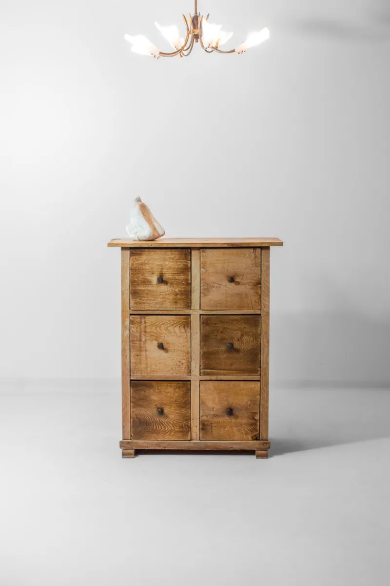 New Pamono Rustic Folk Art Chest of Drawers, 1890s