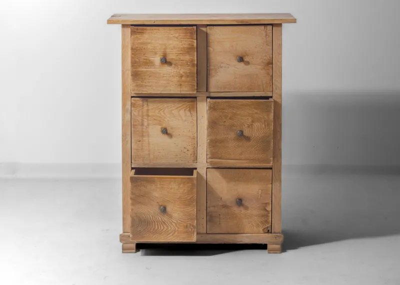 New Pamono Rustic Folk Art Chest of Drawers, 1890s