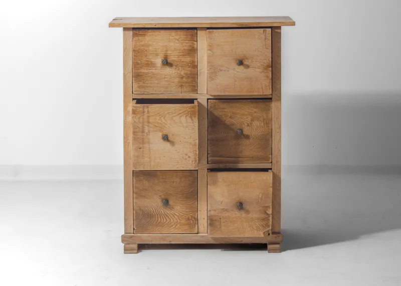 New Pamono Rustic Folk Art Chest of Drawers, 1890s