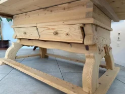 Hot Pamono Rustic Jogl Table Farmhouse Table in Natural Wood Spruce