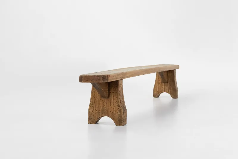 Pamono Rustic Low Bench in Wood, France, 1850s> Benches