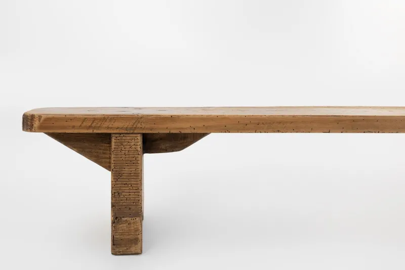 Pamono Rustic Low Bench in Wood, France, 1850s> Benches