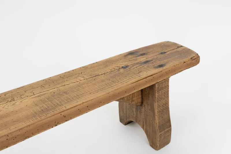 Pamono Rustic Low Bench in Wood, France, 1850s> Benches