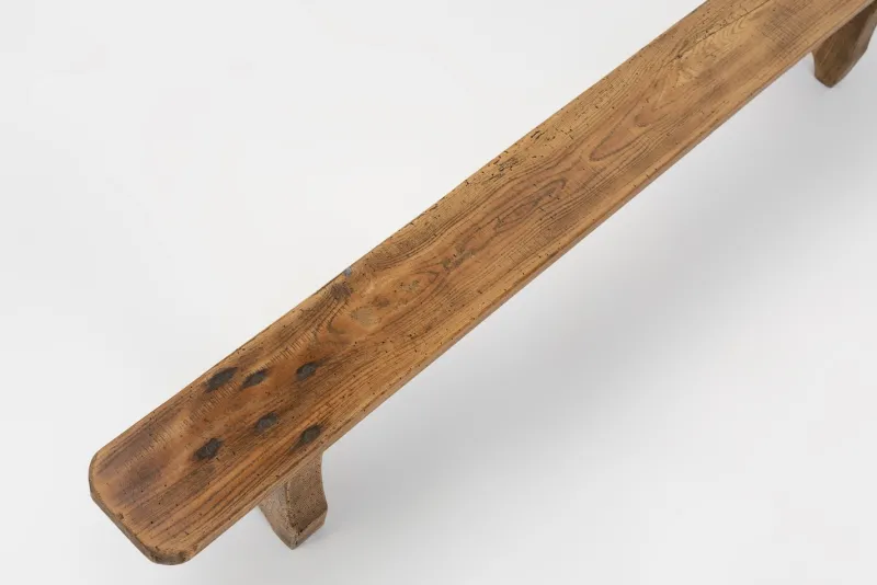 Pamono Rustic Low Bench in Wood, France, 1850s> Benches