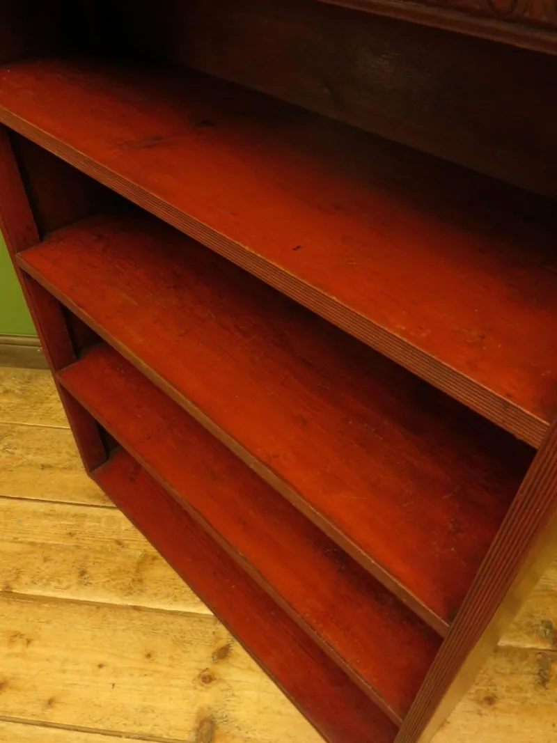 Pamono Rustic Red Pine Shelf Unit, 1890s> Shelves & Wall Units