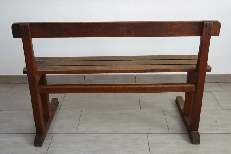 Discount Pamono Rustic School Bench, 1950s