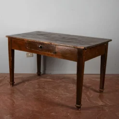 Pamono Rustic Solid Fir Table, Italy, 19th Century><noscript><img width=