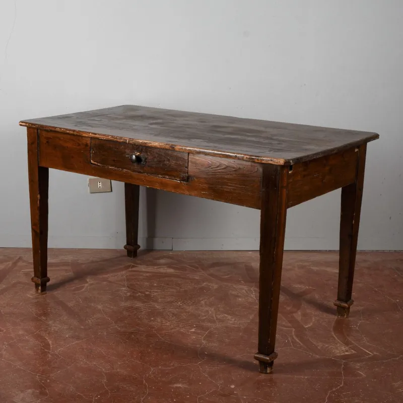 Pamono Rustic Solid Fir Table, Italy, 19th Century> Console Tables