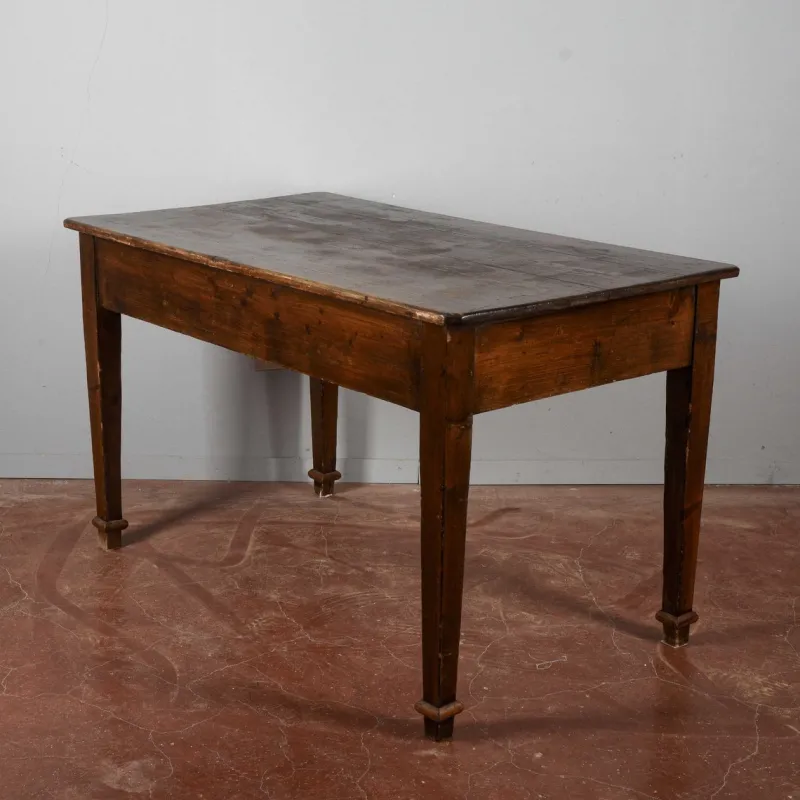 Pamono Rustic Solid Fir Table, Italy, 19th Century> Console Tables