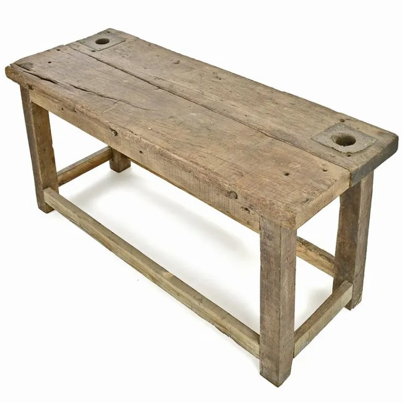 Pamono Rustic Solid Wooden Workbench> Worktables & Workbenches