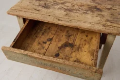 Pamono Rustic Swedish Country Table with Original Paint and Patina><noscript><img width=
