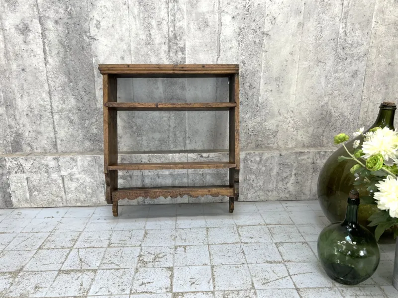 Sale Pamono Rustic Wall Mounted Wooden Shelves, 1930s
