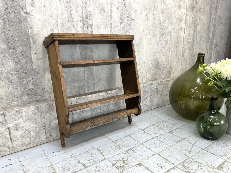 Sale Pamono Rustic Wall Mounted Wooden Shelves, 1930s