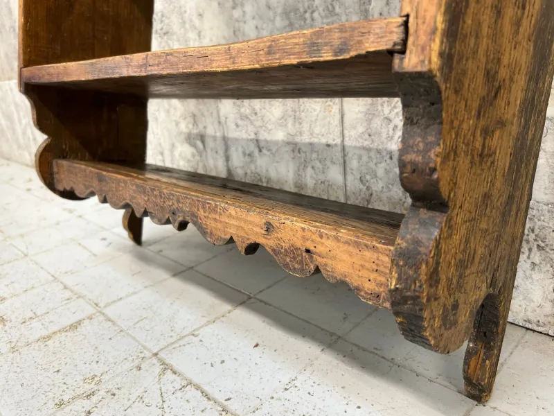 Sale Pamono Rustic Wall Mounted Wooden Shelves, 1930s
