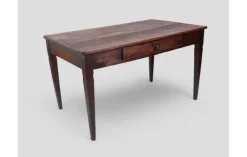 Discount Pamono Rustic Walnut Worktable with Central Drawer