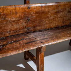Hot Pamono Rustic Wooden Bench, Alpines, 18th / 19th Century