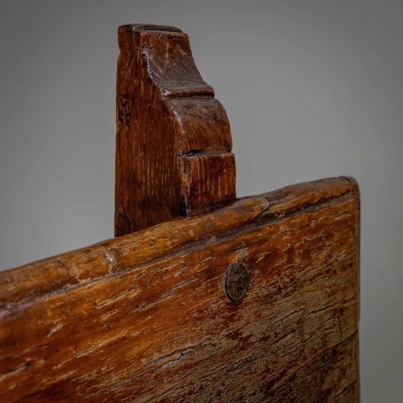 Hot Pamono Rustic Wooden Bench, Alpines, 18th / 19th Century