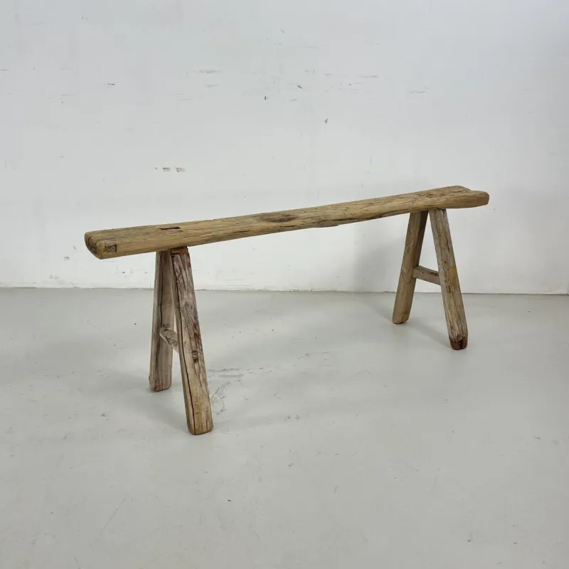 Hot Pamono Rustic Wooden Pig Bench
