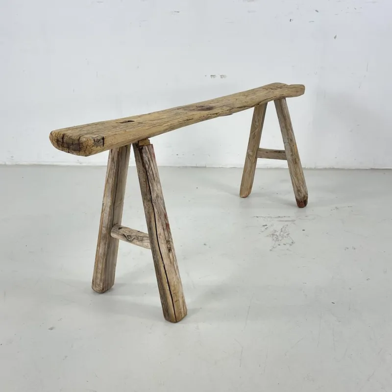 Hot Pamono Rustic Wooden Pig Bench