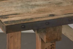 Best Pamono Rustic Wooden Table, 1930s