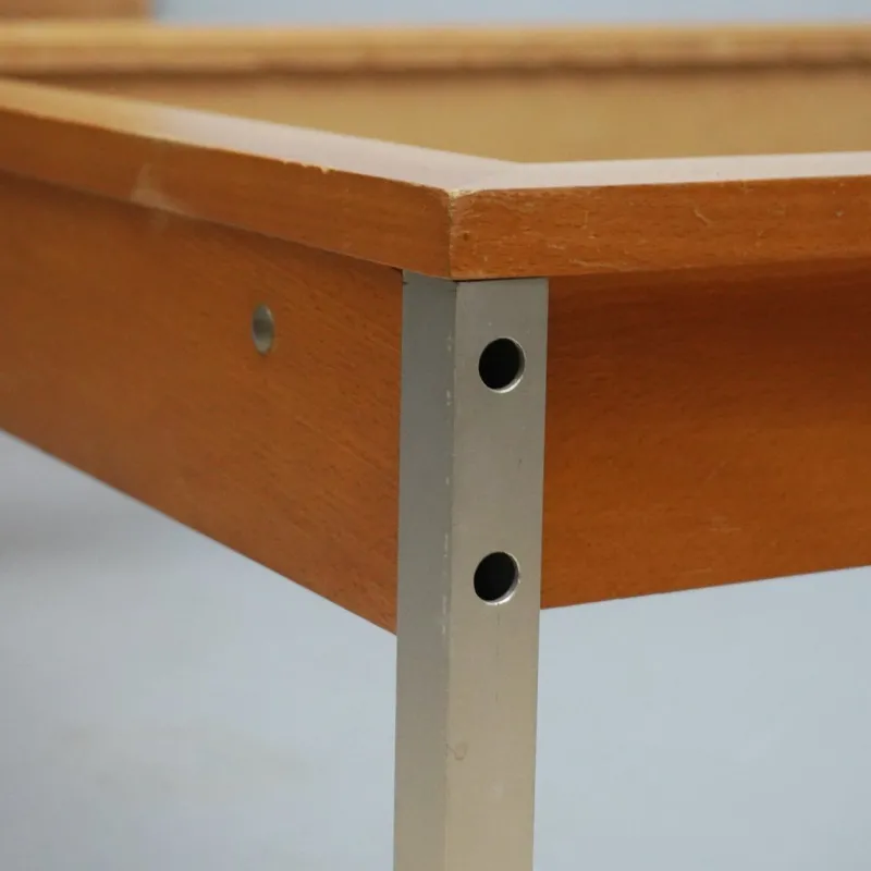 Pamono RZ 57 Daybed by Dieter Rams, Otto Zapf & Wilhelm Kimmelmann in Beech & Aluminium, 1961> Daybeds & Chaises Lounges