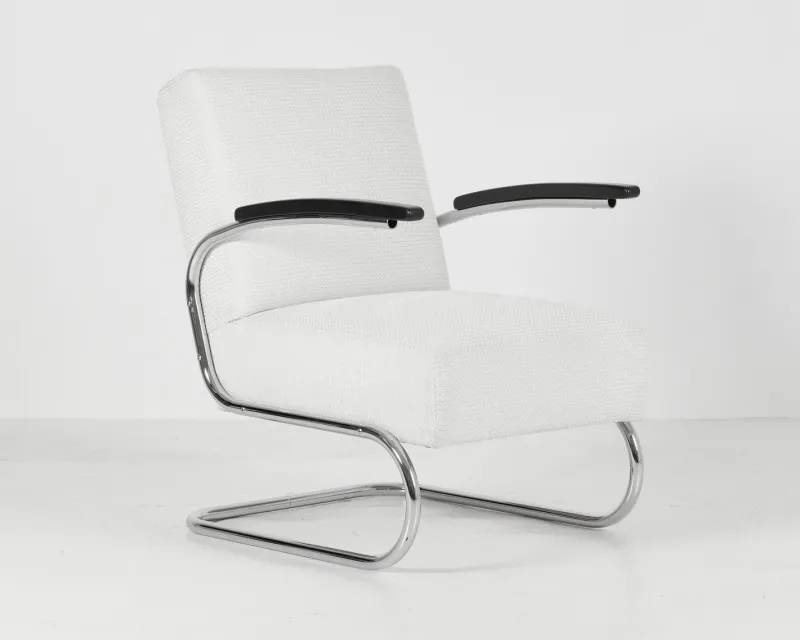 Pamono S 411 Armchairs by W.H. Gispen for Mücke & Melder, 1930s, Set of 2> Lounge Chairs & Armchairs