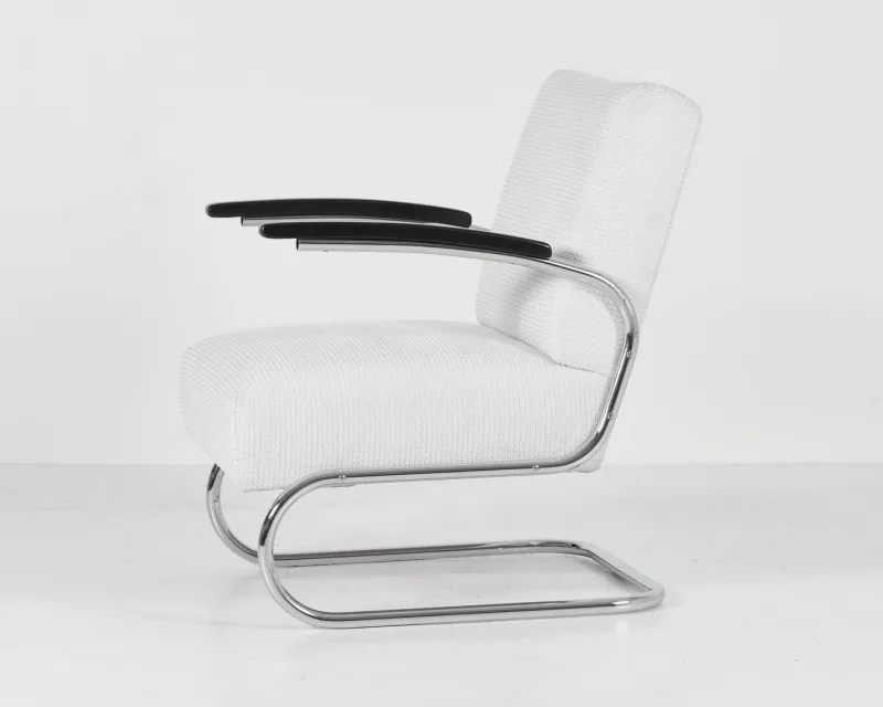 Pamono S 411 Armchairs by W.H. Gispen for Mücke & Melder, 1930s, Set of 2> Lounge Chairs & Armchairs