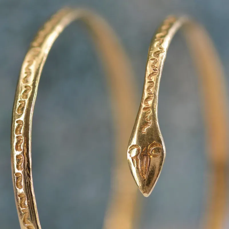 Pamono 1960s 18 Karat Yellow Gold Snake Bracelet> Bracelets