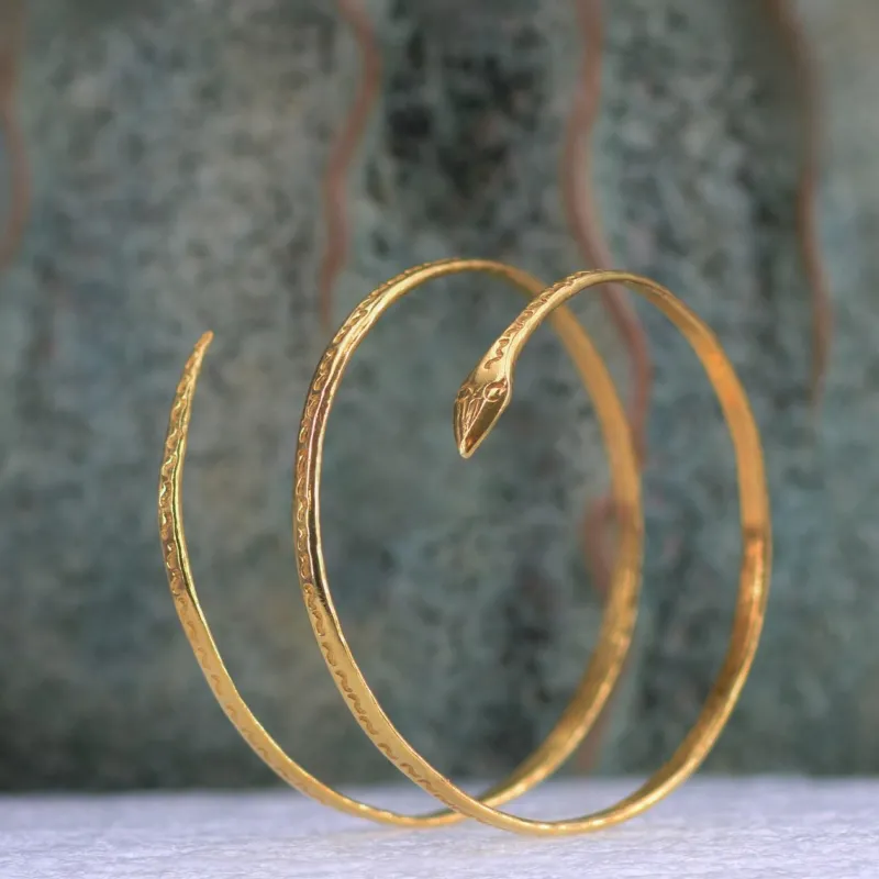 Pamono 1960s 18 Karat Yellow Gold Snake Bracelet> Bracelets
