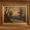 Pamono S. Favelli, Rural Landscape, 20th Century, Oil Painting on Panel, Framed> Painting
