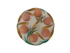 Pamono 1920s French Majolica Egg Holder Caddy><noscript><img width=