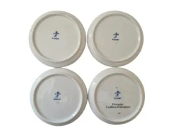 Clearance Pamono 1970s Furstenberg Porcelain Drink Coasters With German Philosopher Silhouette Portraits, Set of 4