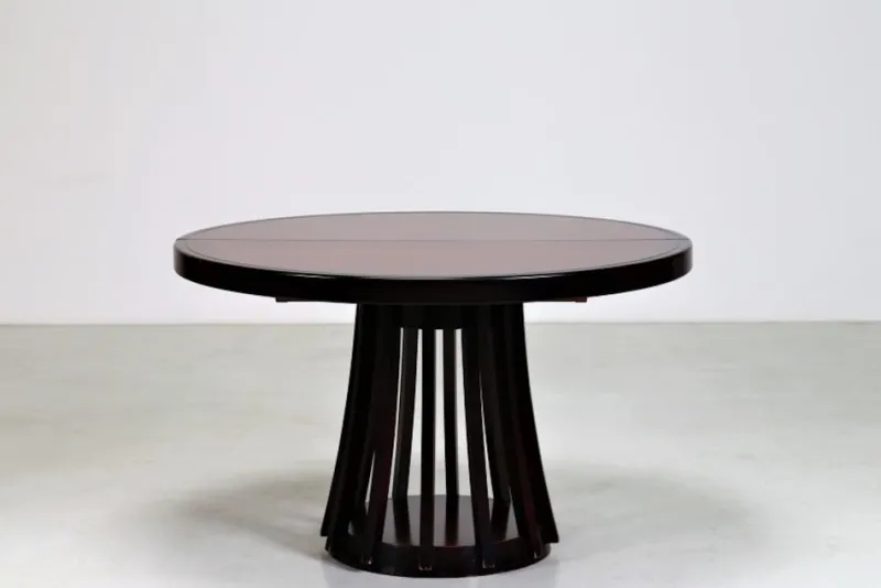 Outlet Pamono S11 Series Round Extending Table by Angelo Mangiarotti, Italy, 1970s