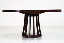 Outlet Pamono S11 Series Round Extending Table by Angelo Mangiarotti, Italy, 1970s